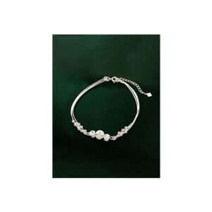 925 Sterling Silver Minimalist Bead Anklet